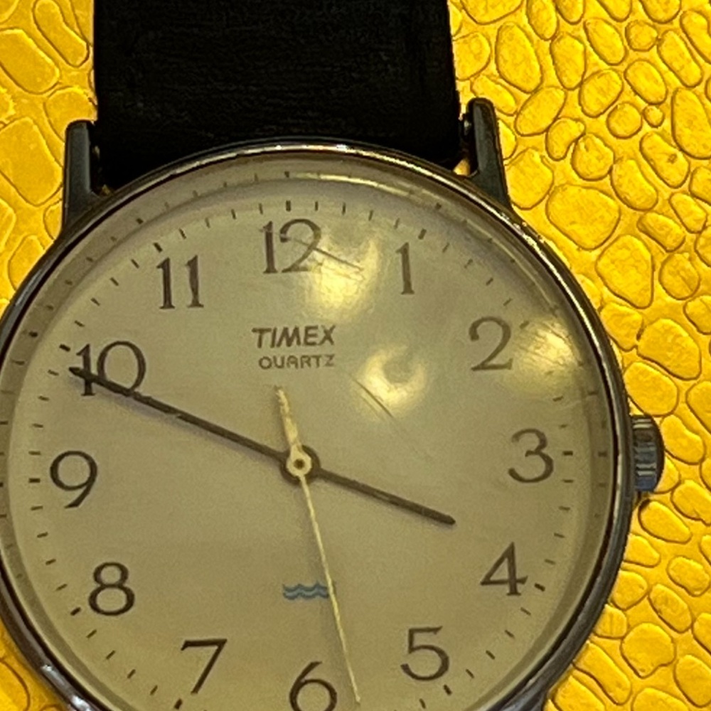 Timex Black and Silver Minimalist Watch